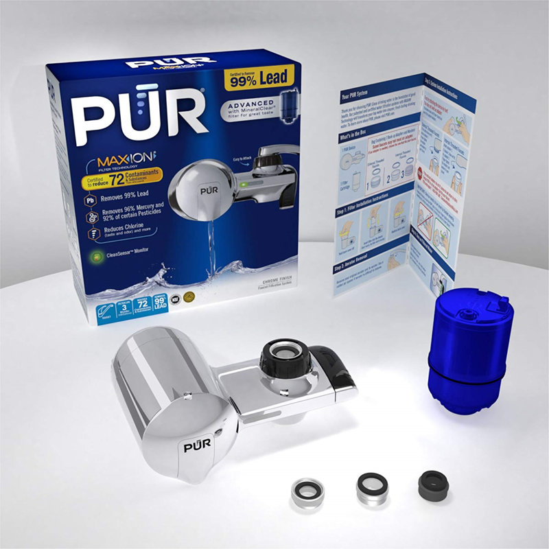 PUR Horizontal Faucet Mount Filtration System & Reviews Wayfair